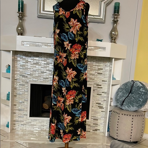 Anthony Richards Floral Sleeveless Maxi Dress XL - Picture 1 of 4